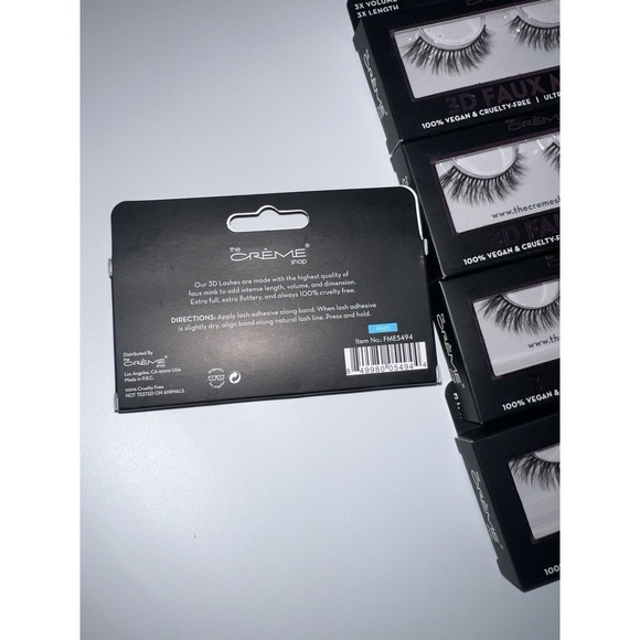 THE CREME SHOP Flexible Fit 3D Faux Mink Lash Lightweight New-5 boxes - Picture 4 of 7